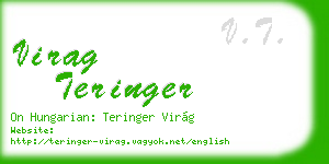 virag teringer business card